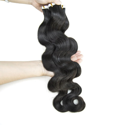 Hair Body Wave Human Hair PU Tape In Virgin Human Hair Extensions
