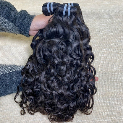 Raw Hair Water Wave Human Hair Bundles Weft 3 Bundles 300g