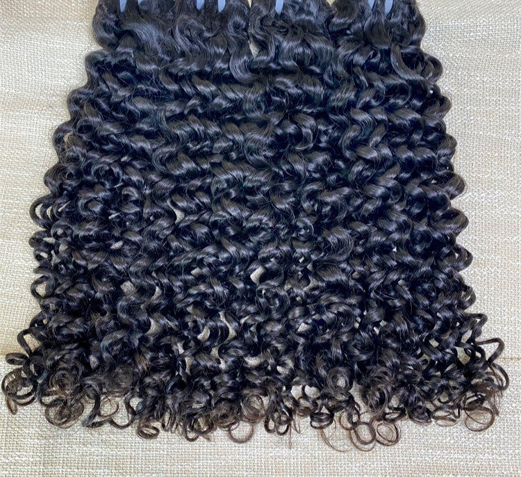 Hair 9A/10A/12A Jerry Curl Human Hair 3 Bundles with 13x4 Lace Frontal