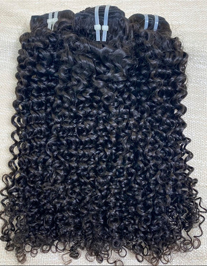 Hair 9A/10A/12A Curly Human Hair 3 Bundles with 13x4 Lace Frontal
