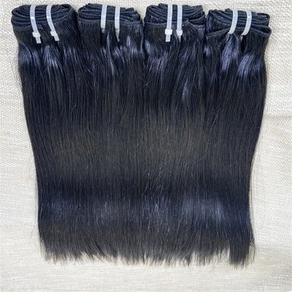 Raw Hair Natural Straight Single Donor Hair 3 Bundles Human Hair Extension