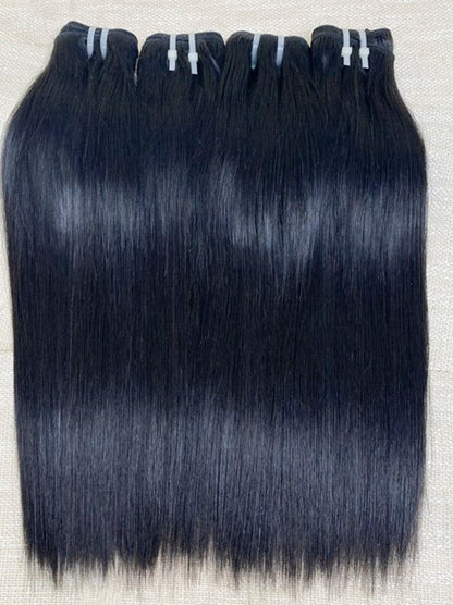 Hair Silky Straight Hair 3 Bundles With 4x4 Lace Closure Human Hair Bundles