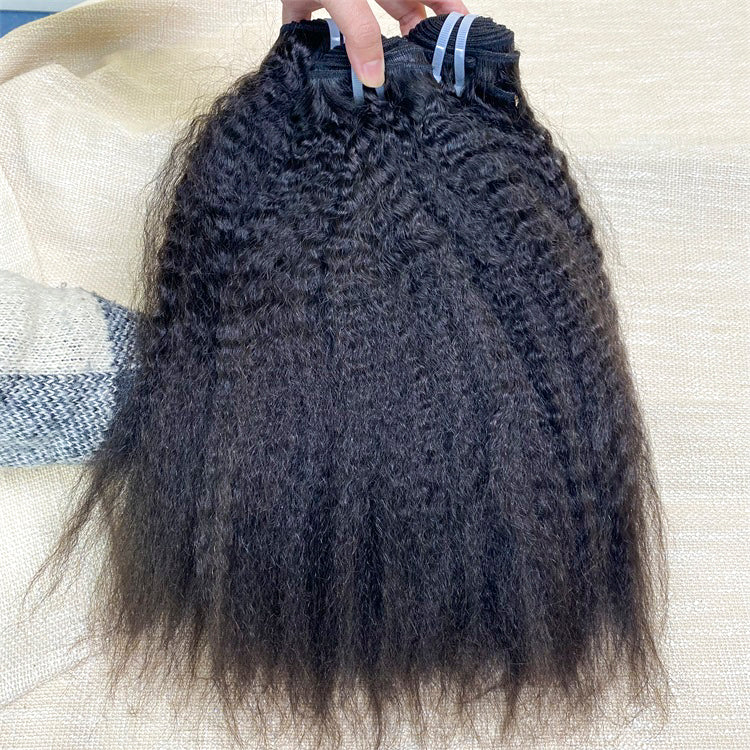 Raw Hair Kinky Straight Vietnam Human Hair Bundles From Single Donor