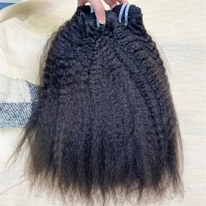 Raw Hair Kinky Straight Vietnam Human Hair Bundles From Single Donor