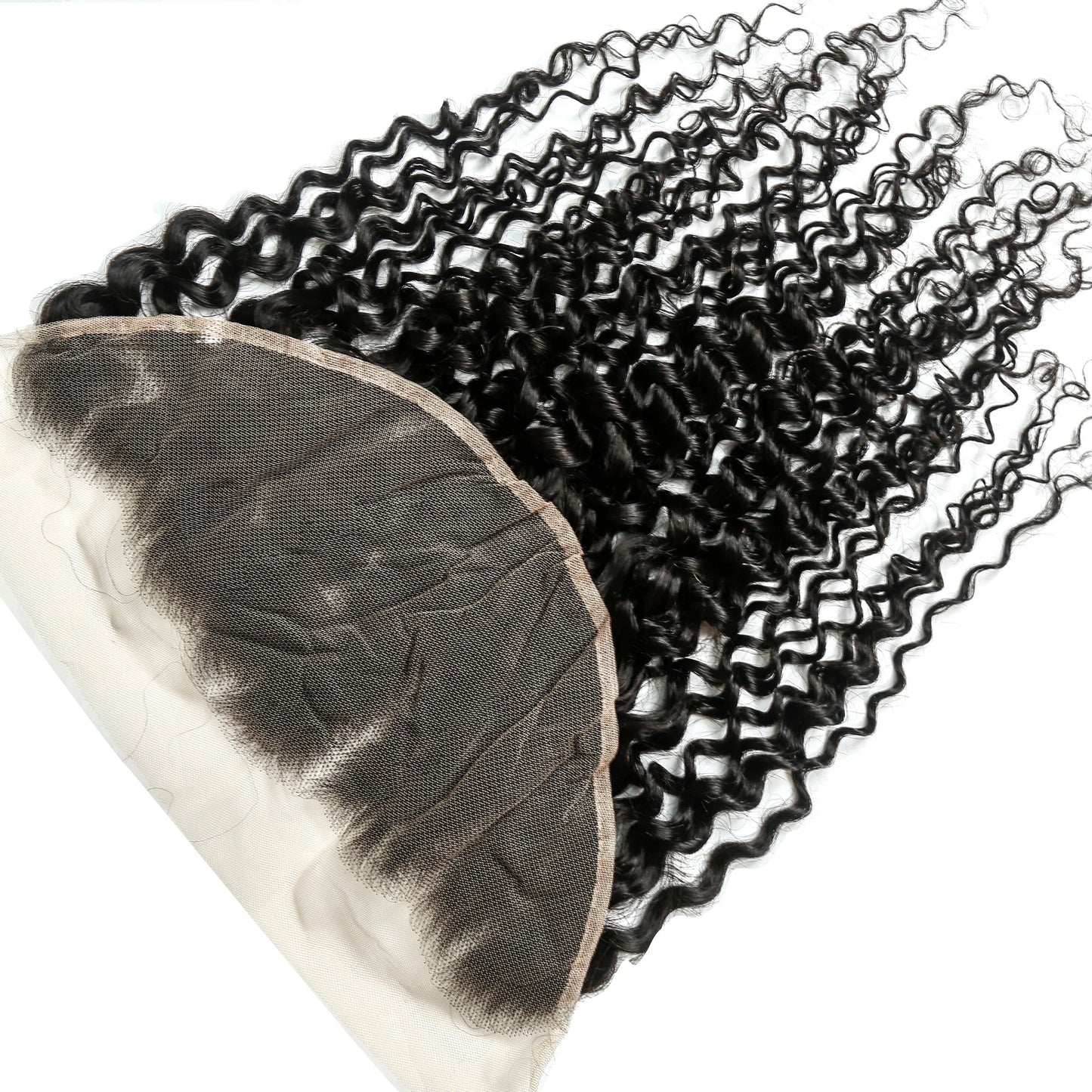 Hair 13x6 Transparent Lace Frontal Curly Small Knots Preplucked Hairline