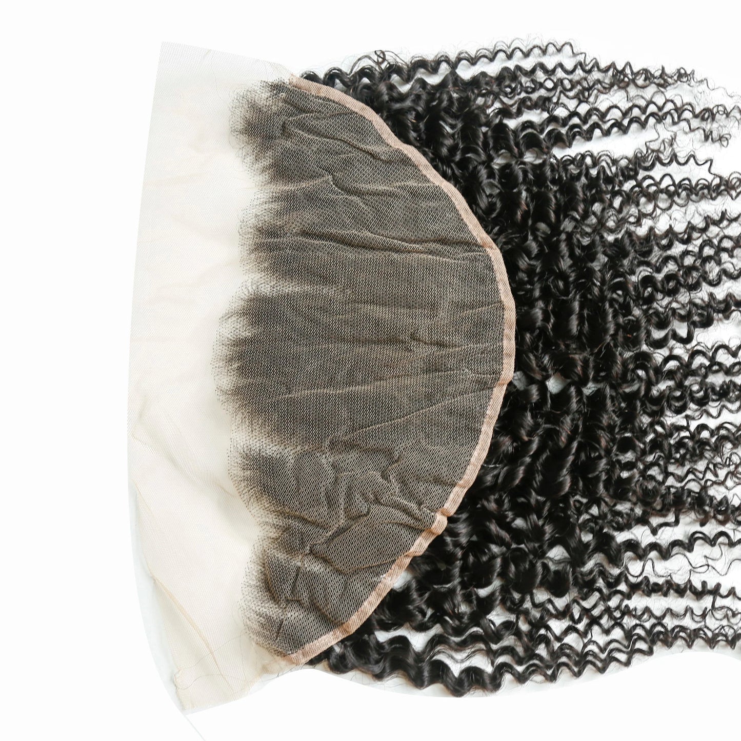 Hair 13x6 Transparent Lace Frontal Kinky Curly Small Knots Preplucked Hairline