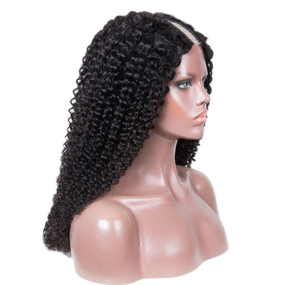 Hair 250% Density U Part Curly Wig Glueless Curly Human Hair Wig Very Full