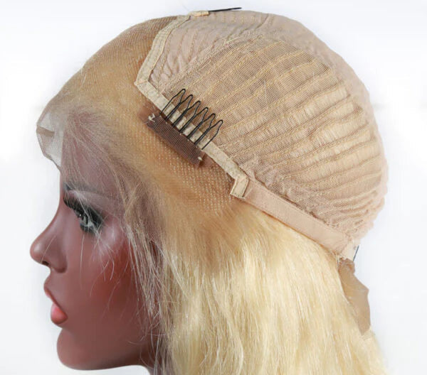 Transaprent Lace13x4 613 Blonde Straight Lace Frontal Wig