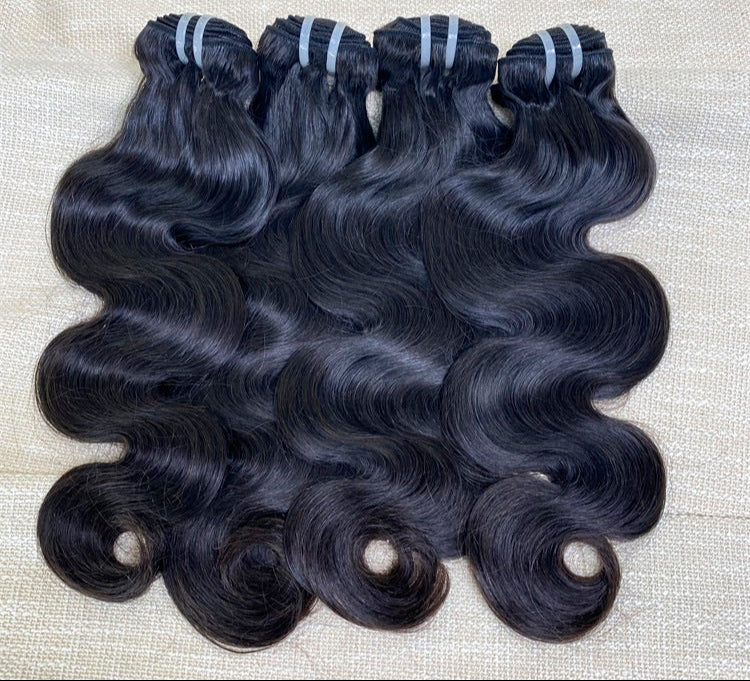 Hair 9A/10A12A Body Wave 3 Bundles with 5x5 Lace Closure Human Hair Bundles and Lace Closure