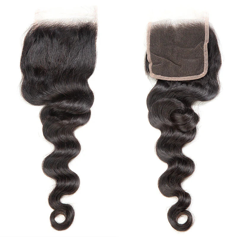 Hair 4x4 Transparent Lace Cloure Loose Deep