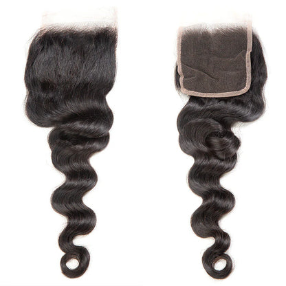Hair 4x4 Transparent Lace Cloure Loose Deep