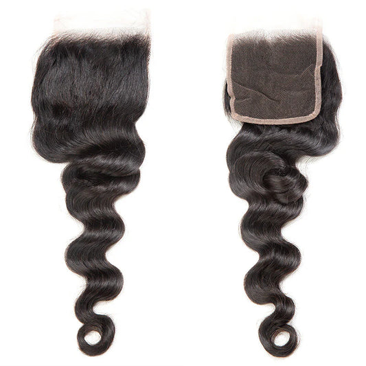 Hair 4x4 Transparent Lace Cloure Loose Deep