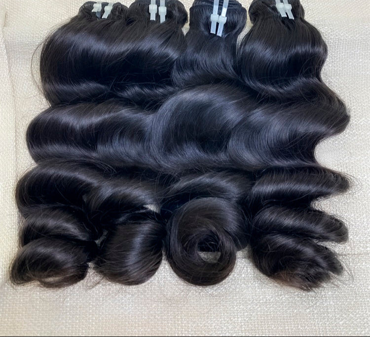 Hair 9A/10A12A Loose Wave 6x6 HD Closure With 3 Bundles