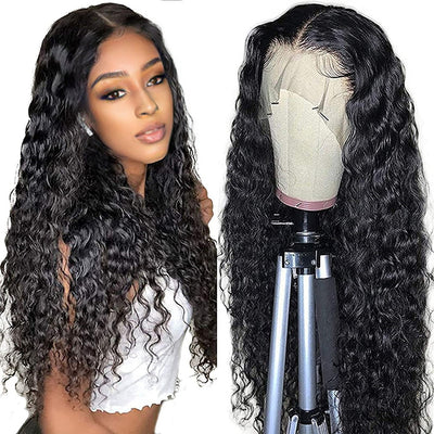 Front Lace Straight Hair Wig for Women | 13x4 Water Wave | Natural Color | Soft, Smooth, and Heat-Resistant