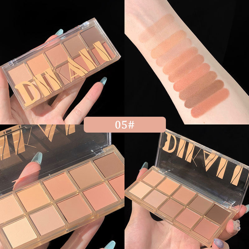 10-Color Ultra-Shine Pearlescent & Matte Eye Shadow Palette – Perfect for Every Look