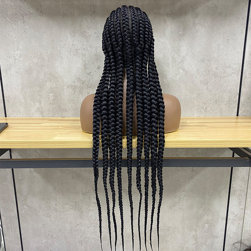 Elegant Stretch Mesh 9 Strand Braid Wig – High Temperature Silk Fiber