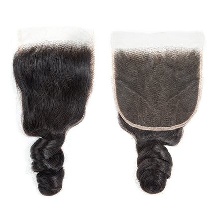 Hair 9A/10A12A Human Hair Bundles with 5x5 Closure Loose Wave