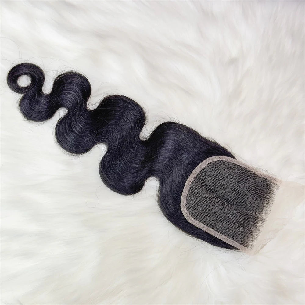 Hair 4x4 HD Lace Cloure Body Wave Small Knots Free Part