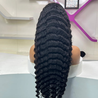 Bleached Knots 200% Density Glueless Ready to Go 5x5 HD Closure Wig Pineapple Wave with C Part and Preplucked Hairline