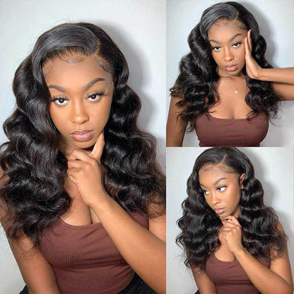 Hair 9A/10A/12A Loose Wave Human Hair 3 Bundles with 13x4 Lace Frontal