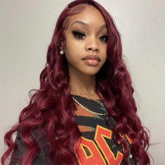 Hair 99J Wig Body Wave Lace Front Wig 13x4 Hair Wig With Baby Hair