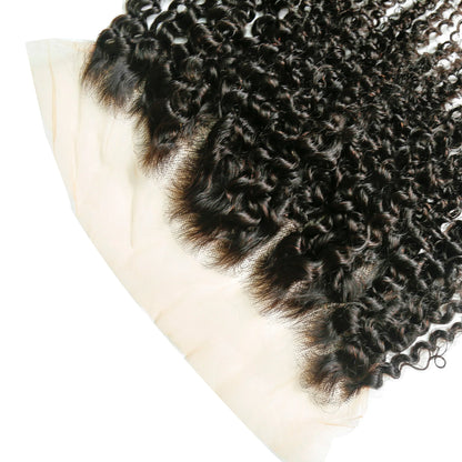 Hair 13x6 Transparent Lace Frontal Kinky Curly Small Knots Preplucked Hairline