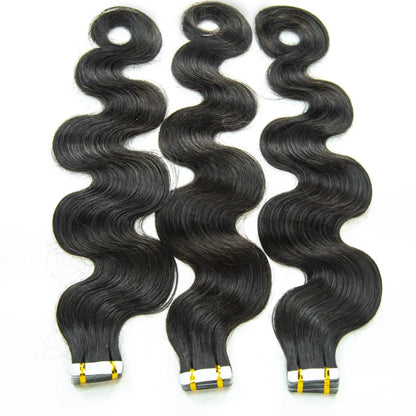Hair Body Wave Human Hair PU Tape In Virgin Human Hair Extensions