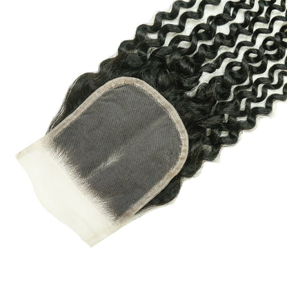 Hair 4x4 Transparent Lace Cloure Curly Deep Curly