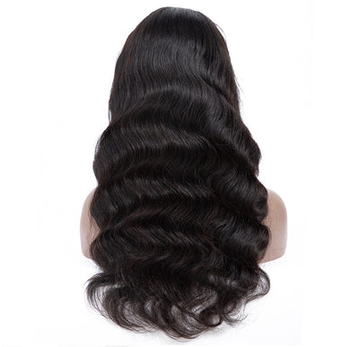 Chic European & American Long Curly Lace Front Wig - Versatile Big Wave Style for a Sophisticated Look