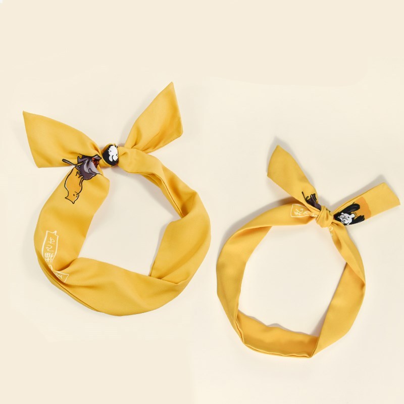 Original Design Cloth Hair Bands – Vibrant Yellow & Blue for a Unique Style