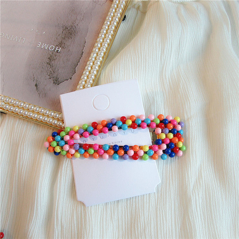 Handmade Geometric BB Hair Clips for Women - Japanese & Korean Style