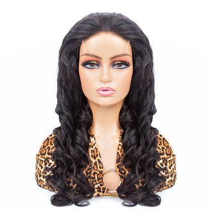 Natural Black Heavy Density Loose Wave 4x4/5x5/6x6 HD Lace Closure Wig Human Hair Wig