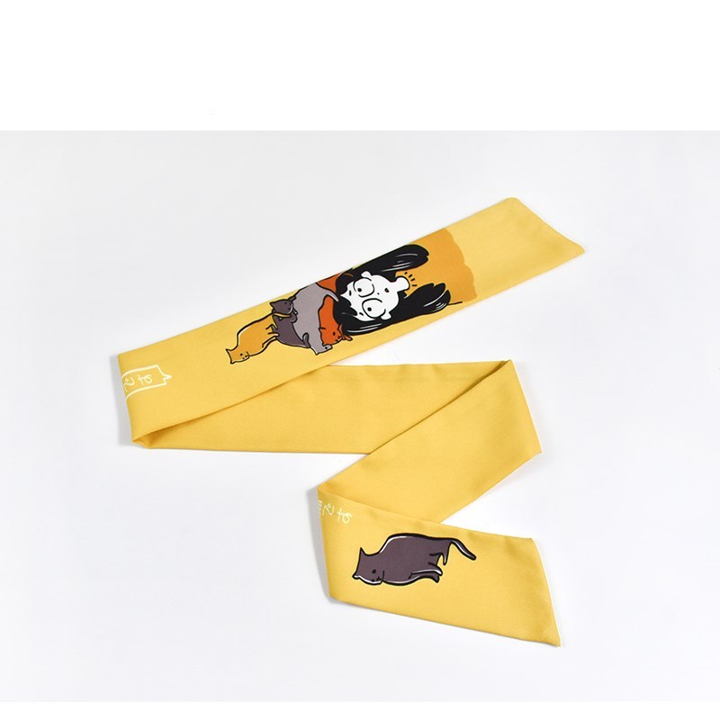 Original Design Cloth Hair Bands – Vibrant Yellow & Blue for a Unique Style