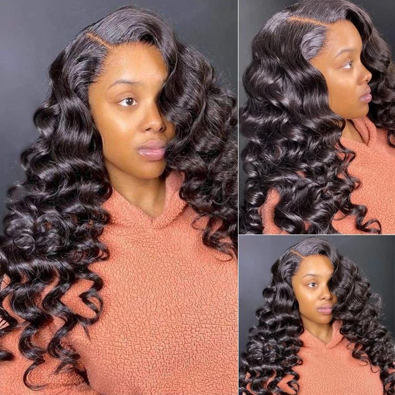 Hair Loose Wave Hair Human Hair 3 Bundles With 4x4 Lace Closure