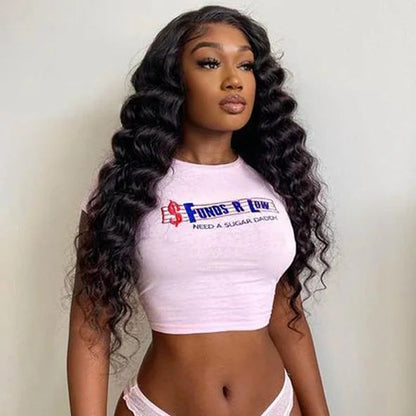 Hair 9A/10A12A Loose Deep 3 Bundles Human Hair With with 6x6 HD Closure