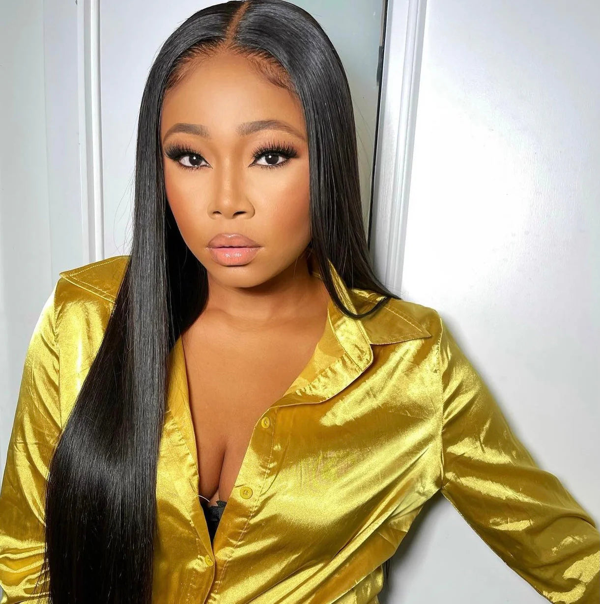 Hair Silky Straight Hair 3 Bundles With 4x4 Lace Closure Human Hair Bundles