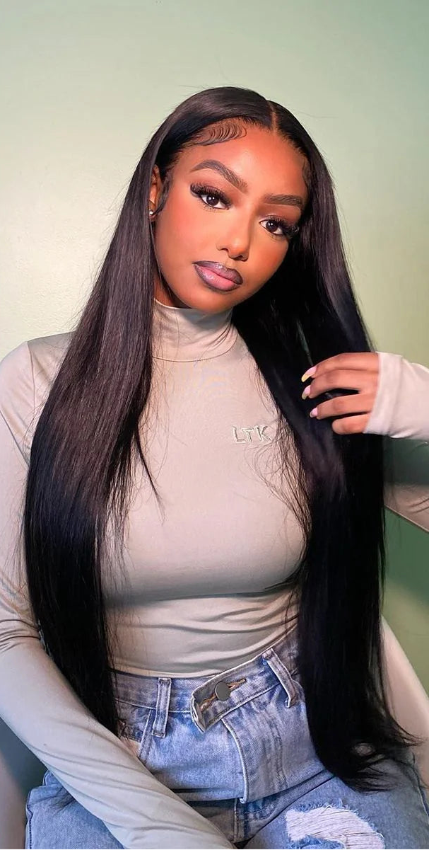 Hair 9A/10A12A 7x7 HD Closure with 3 Straight Human Hair Bundles