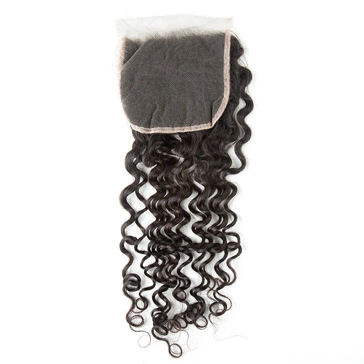 Hair 9A/10A12A 5x5 Lace Closure With 3 Bundles Jerry Curl Human Hair Bundles