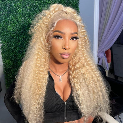 Hair 613 Blonde Deep Wave Wig 13x4 Lace Front Wig Lace Frontal Wig Pre Plucked