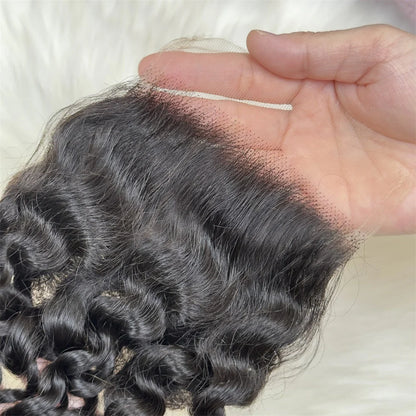 Hair 4x4 HD Lace Cloure Curly Deep Curly