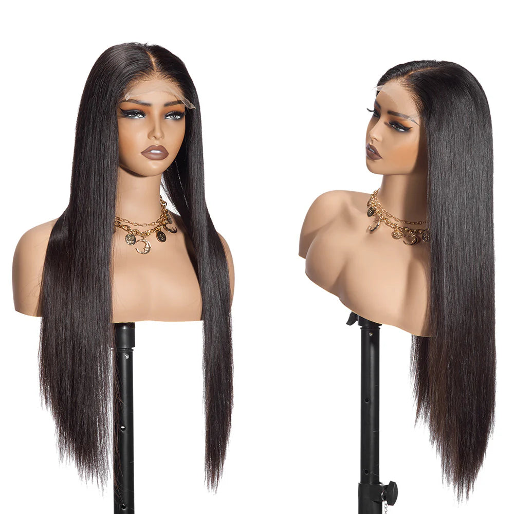 Straight Lace Closure Wig 4x4/5x5/6x6 HD Lace Closure Wig Pre-plucked Straight Human Hair Wig