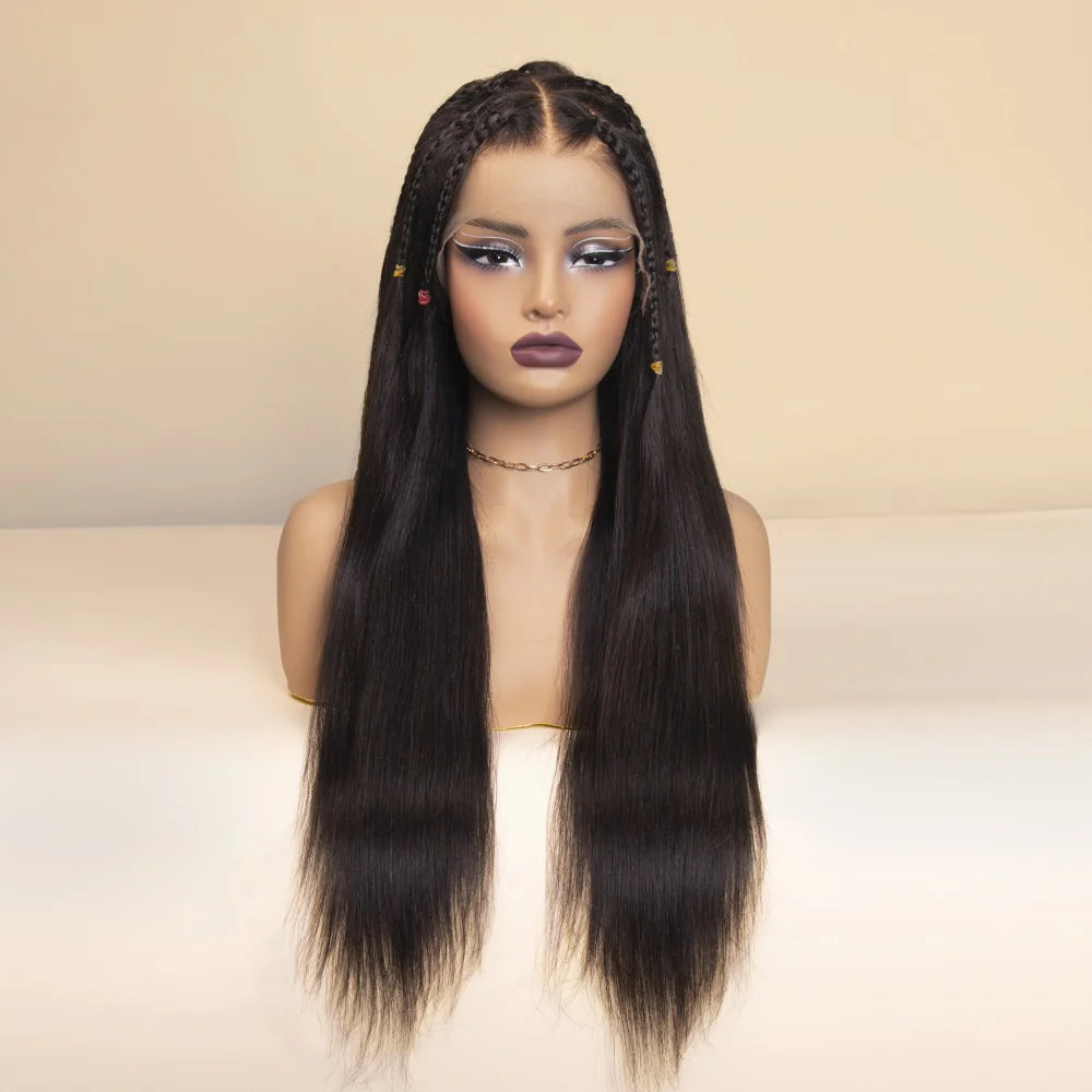 Hair Miss Flawless Ohno Knots Straight Wig 5x9 HD Lace 100% Human Hair Wig