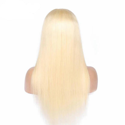 Transaprent Lace13x4 613 Blonde Straight Lace Frontal Wig