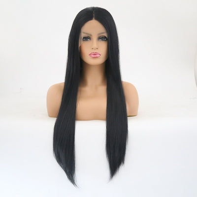 European & American Fashion Lace Front Wig – Long Straight Hair