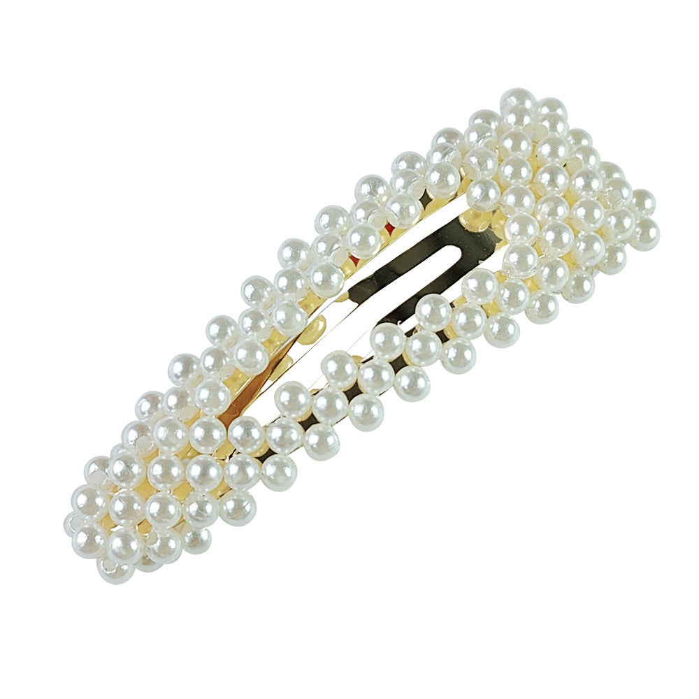 Handmade Pearl Barrettes for Women – Elegant Pearl BB Clips, Bobby Pins & Duckbill Clips
