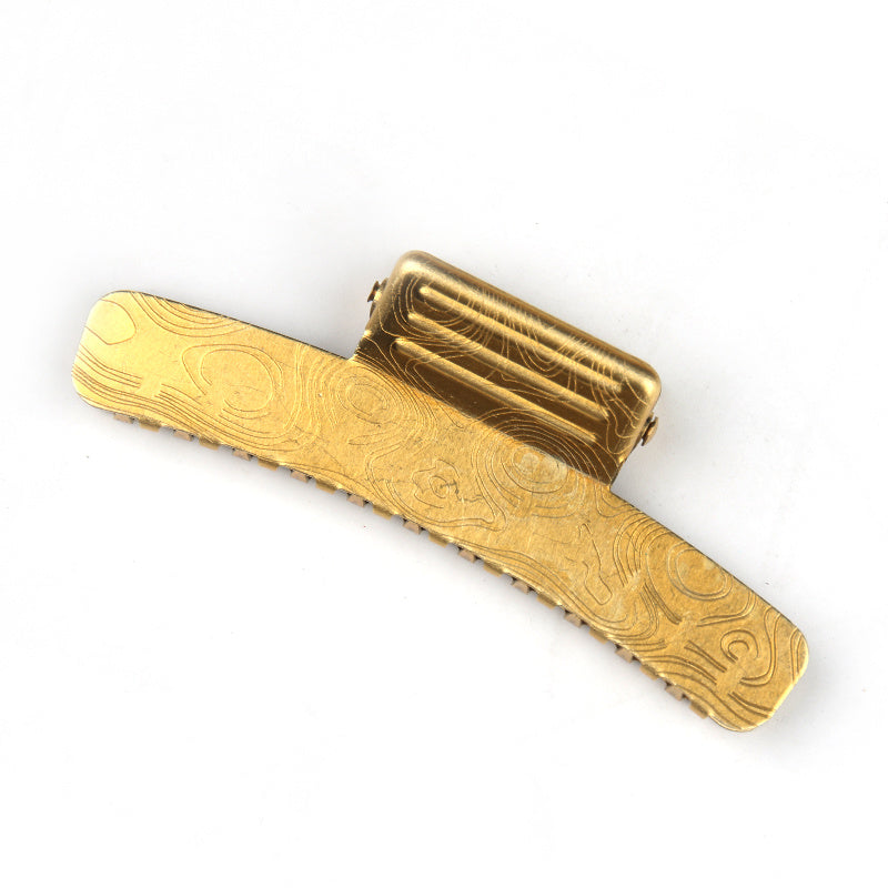 Retro Oil Head Clip – All Copper Male Hair Oil Head Clips (4-Pack)