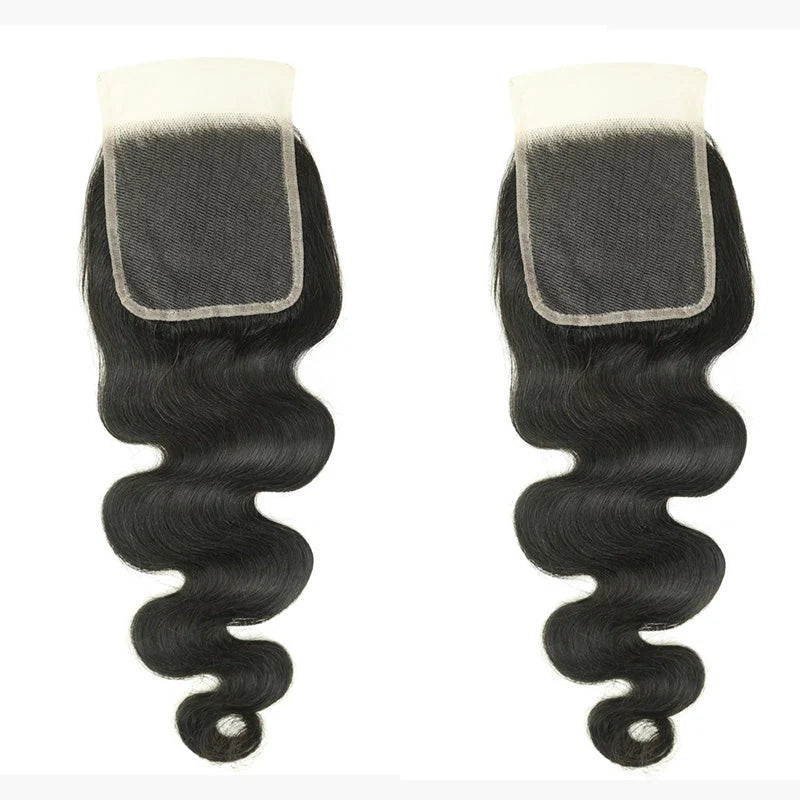 Hair 4x4 Transparent Lace Cloure Body Wave Small Knots Free Part