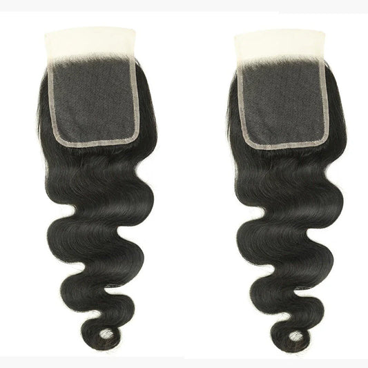 Hair 4x4 Transparent Lace Cloure Body Wave Small Knots Free Part