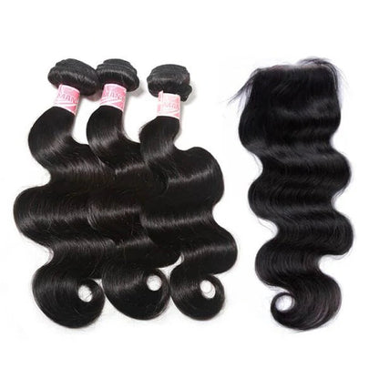 Pretty Hair Body Wave Virgin Human Hair Bundles Weave