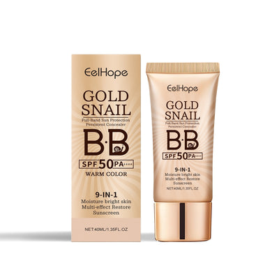 Golden Snail Sunscreen BB Cream - Multifunctional Skincare, 40ml